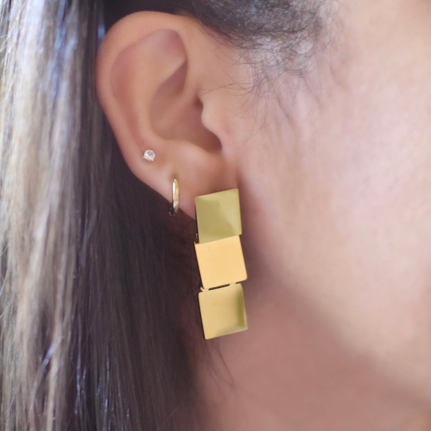 Love Gold Earring - Elizabeth Accessories